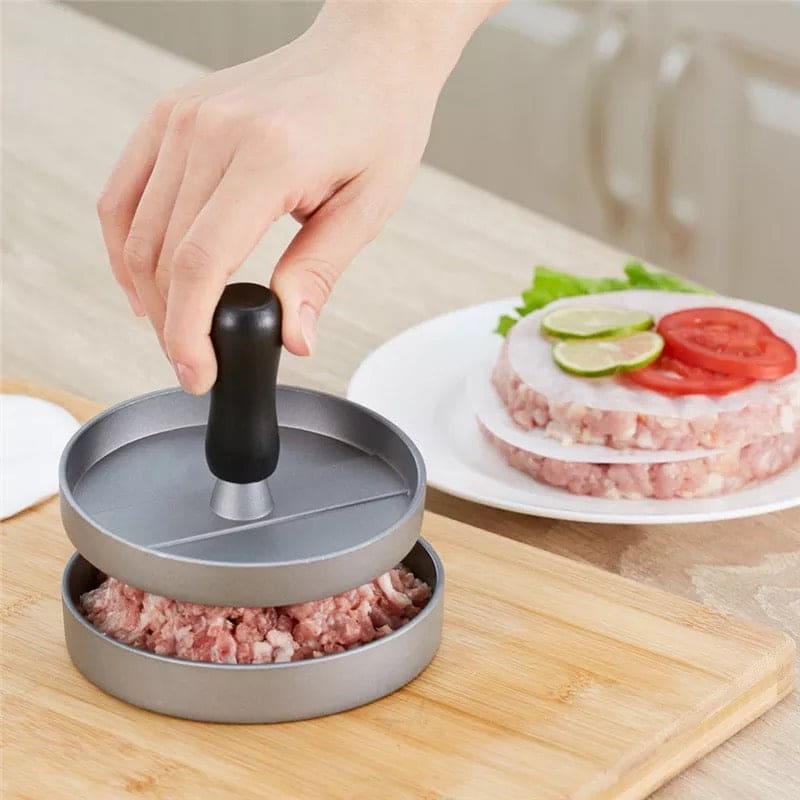 Round Patty Presser, Non-Stick Aluminum Burger Patty Maker, Patty Mold for Smashed Burger, Beef Veggie BBQ Barbecue Grill Round Patty Presser, Non-Stick Aluminum Burger Patty Maker, Patty Mold for Smashed Burger, Beef Veggie BBQ Barbecue Grill